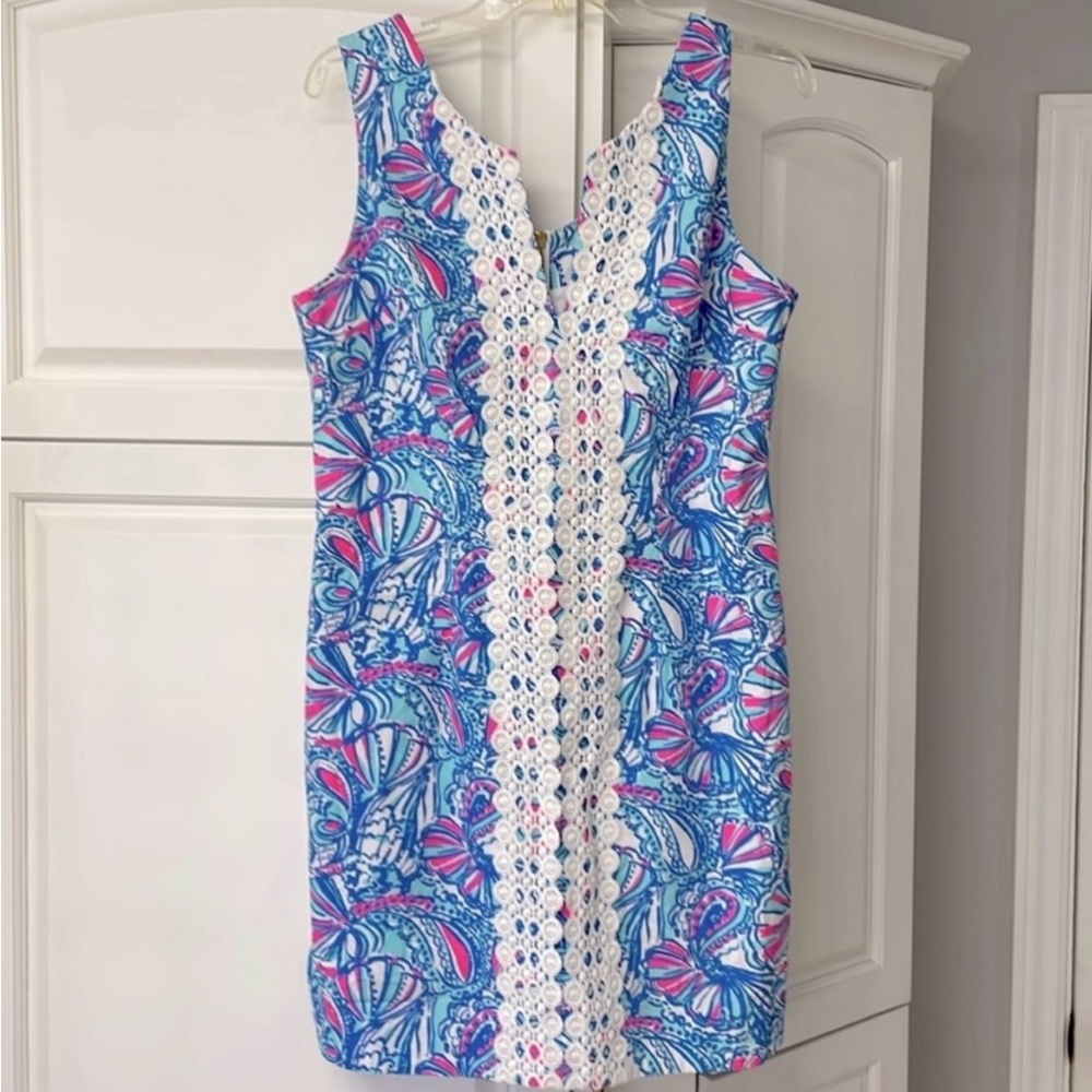 New LILLY PULITZER /Target 20th Anniversary Collection MY FANS Shift Dress sz 12